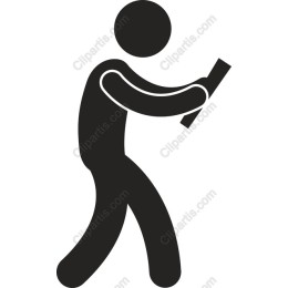 Walking Figure Holding Object