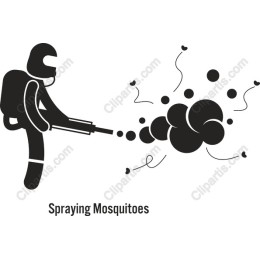 Spraying Mosquitoes