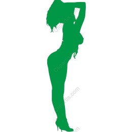 Elegant Green Woman