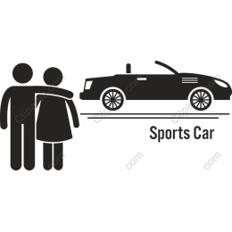 Couple with Sports Car