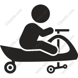 Playful Child on Ride-On Toy
