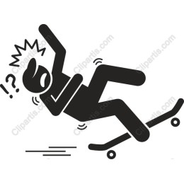 Skateboarder Falling