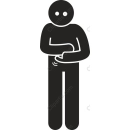 Minimalist of a Figure Grasping Arm