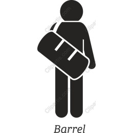 Person Carrying Barrel