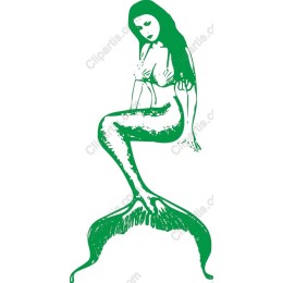 Enchanting Green Mermaid