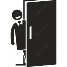 Cheerful Door Peeking