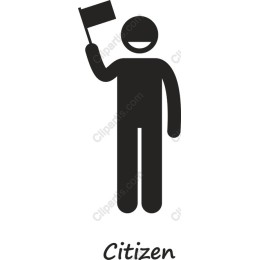 Citizen with Flag