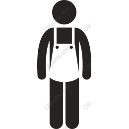 Apron-Wearing Figure