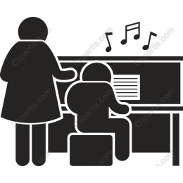 Teacher and Student Music Lesson