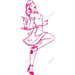 Retro Diner Waitress