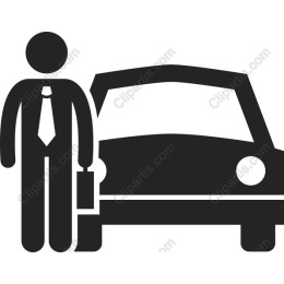Professional Businessman with Car
