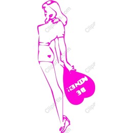 Chic Pink with BE MONEY Bag