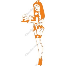 Charming Vintage Waitress