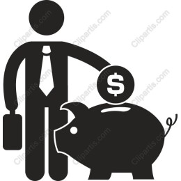 Savings Adventure: Professional Man with Piggy Bank