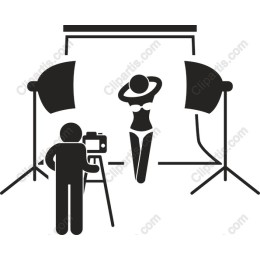 Studio Photographer and Model