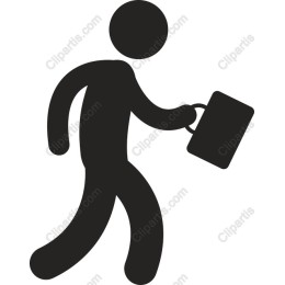 Businessman in Motion Icon