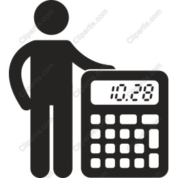 Person with Calculator