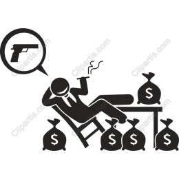 Confident Character with Money
