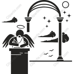 Celestial Angel Under Archway