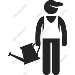 Gardener with Watering Can