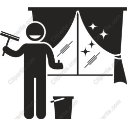 Cheerful Window Cleaner