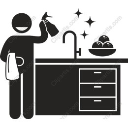 Cheerful Kitchen Cleaning
