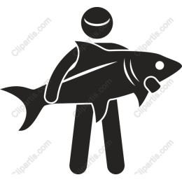 Angler with Fish