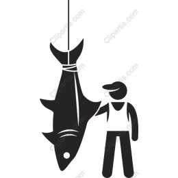 Fisherman Displaying a Large Catch
