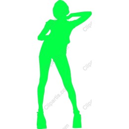 Vibrant Female in Green