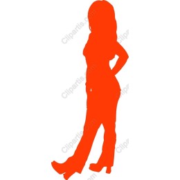 Chic Orange Woman