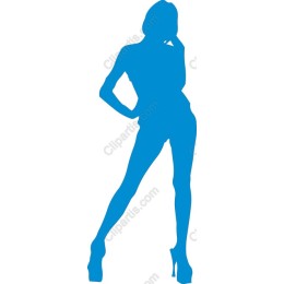 Blue Female Figure