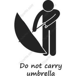 Playful Do Not Carry Umbrella