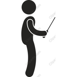 Minimalist Character with Wand