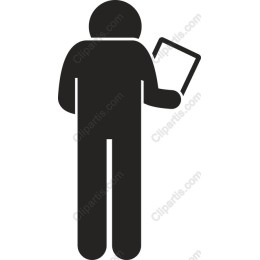 Human Figure Holding Document