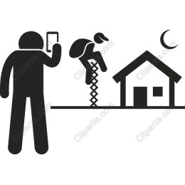Construction Worker with Smartphone