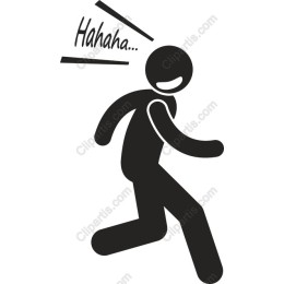 Joyful Running Stick Figure