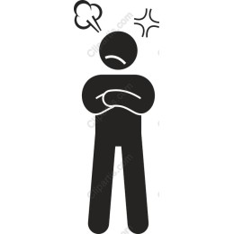 Angry Figure Icon