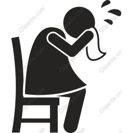 Distressed Figure on Chair