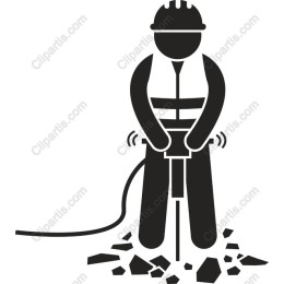 Construction Worker Jackhammer
