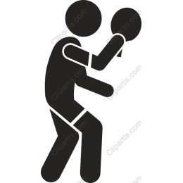 Dynamic Table Tennis Player Icon