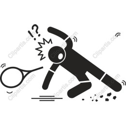Playful Tennis Mishap