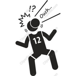 Cartoon Sports Player Reaction