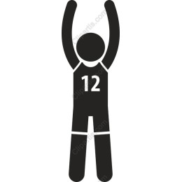 Dynamic Basketball Player - Number 12