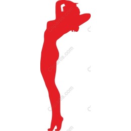 Elegant Woman in Red