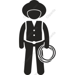 Stylized Cowboy with Lasso