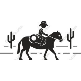Cowboy on Horse