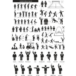 Football Referee Signals Set