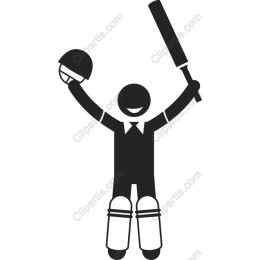 Cheerful Cricket Player