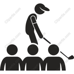 Golfer in Action