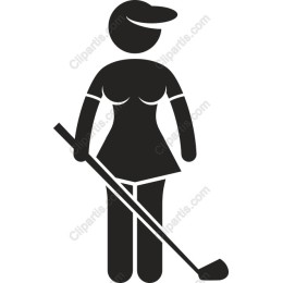 Female Golfer Icon